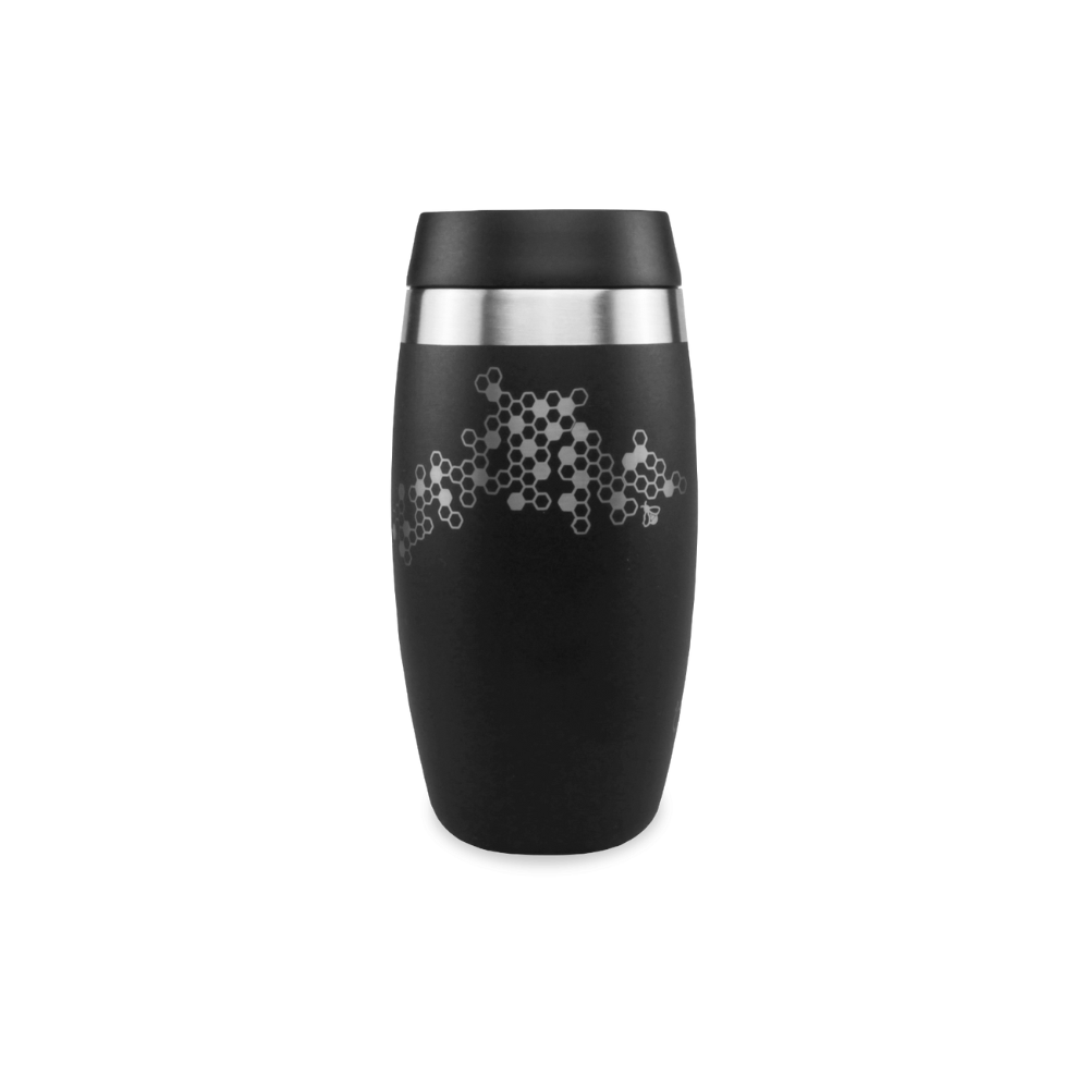 OHelo Black Tumbler With Etched Bees