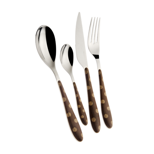 Bugatti Pois 24-piece Cutlery Set - Mahogany