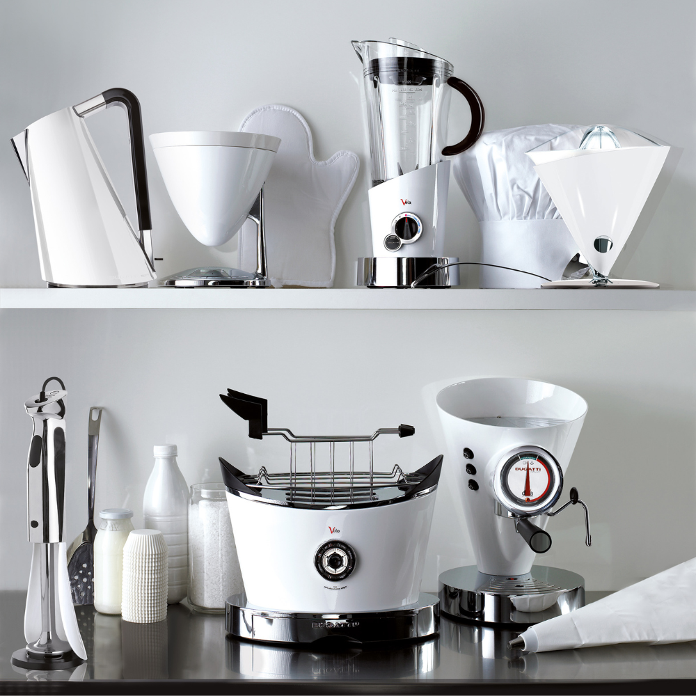 Bugatti E-Diva Espresso Coffee Machine - White